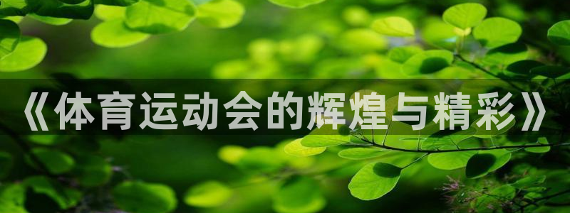 JJB竞技宝官网下载招商电话是多少号码：《体育运动会