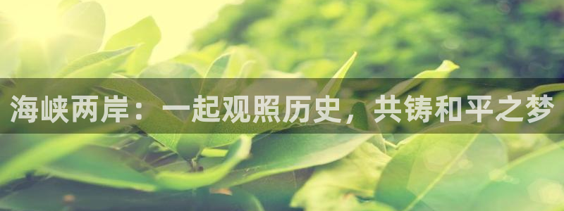 火凤体育赛事直播：海峡两岸：一起观照历史，共铸和平之梦